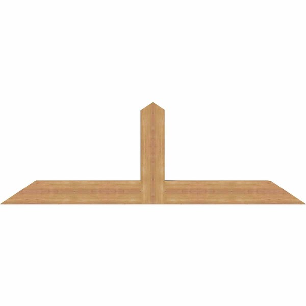 Ekena Millwork Portland Smooth Timber Gable Bracket, Western Red Cedar, 72"W x 24"H x 5 1/2"D x 5 1/2"F, 8/12 Pitch GBW072X24X0606POR00SWR - main